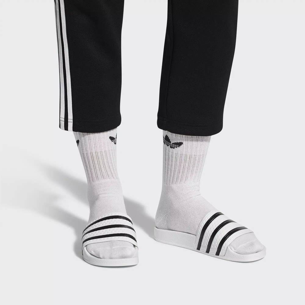 Adidas Adilette Chanclas Blancos Para Mujer (MX-26929)